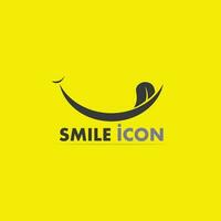 icône de sourire, sourire, conception de vecteur de logo entreprise d'émoticône heureuse, conception drôle et bonheur d'emoji de vecteur