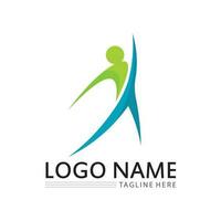 gens logo et icône travail groupe vecteur logo illustration conception