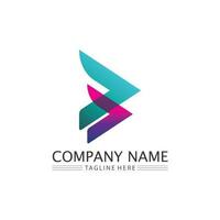 vecteur de conception de logo de flèche pour la musique, les médias, le jeu, l'audio numérique et la vitesse, les finances, le logo de modèle d'entreprise