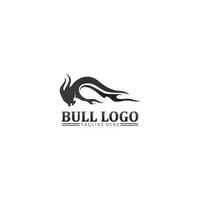 tête de buffle de taureau, vache, vecteur de conception de logo de mascotte animale pour buffle de corne de sport, animal, mammifères, logo de tête, sauvage, matador