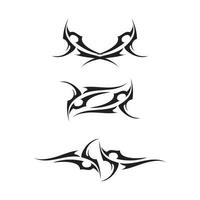 tatouage ethnique tribal icône vector illustration design logo