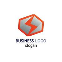 entreprise de conception de vecteur de type logo, entreprise, identité, création de logo d'icône de style