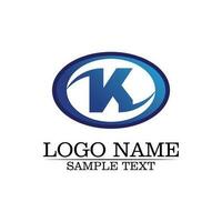 k lettre k logo design et vecteur