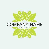 logo d'arbre de feuille et de nature pour la conception d'écologie de plante verte de vecteur d'affaires