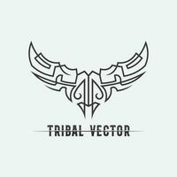 tribal, classique, noir, tatouage ethnique icône vector illustration design logo