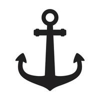 ancre vecteur icône logo bateau pirate barre maritime nautique illustration symbole graphique