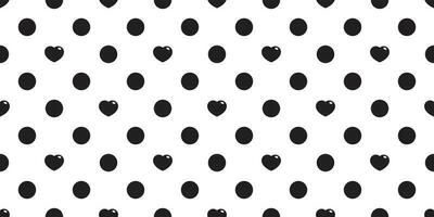 cœur sans couture modèle Valentin vecteur polka point cadeau emballage papier écharpe isolé répéter fond d'écran tuile Contexte illustration