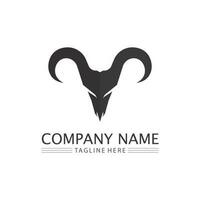 taureau buffle tête vache animal mascotte logo design vecteur pour sport corne buffle animal mammifères tête logo sauvage matador