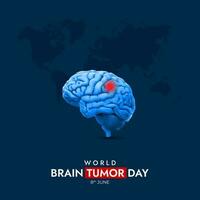 monde cerveau tumeur journée conception pour propager conscience et éduquer gens à propos cerveau tumeurs vecteur