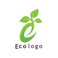 arbre et feuille logos de vert arbre feuille écologie vecteur