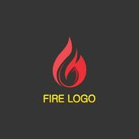 logo et icône de feu, énergie de conception d'illustration de flamme de vecteur d'élément enflammé chaud, chaud, avertissement, signe de cuisson, logo, icône, lumière, chaleur de puissance