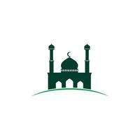 mosquée ramadhan et islamique conception arabe logo vecteur