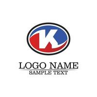 k lettre k logo design et vecteur