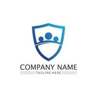 logo de la communauté les gens travaillent en équipe et en entreprise logo vectoriel et groupe de conception famille