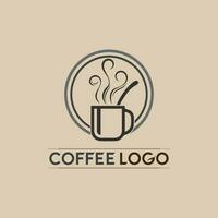 modèle de logo de tasse à café vecteur