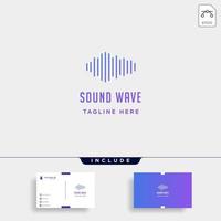 son audio wave logo vector musique simple icône signe symbole illustration isolé