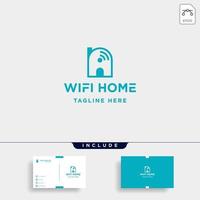 maison internet logo design vecteur wifi maison icône signe siymbol