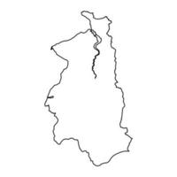 district de aberconwy carte, district de Pays de Galles. vecteur illustration.