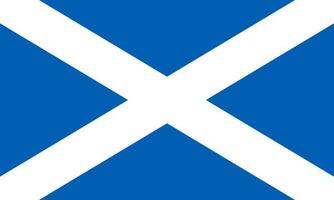 drapeau écossais, couleurs officielles et proportion. illustration vectorielle. vecteur