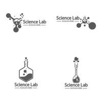 logo de laboratoire et vecteur de symbole