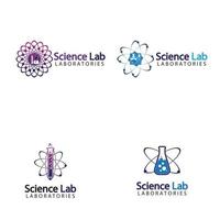 logo du laboratoire scientifique vecteur