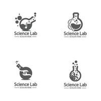 logo de laboratoire et vecteur de symbole