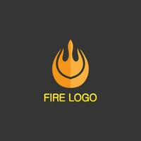 logo et icône de feu, énergie de conception d'illustration de flamme de vecteur d'élément enflammé chaud, chaud, avertissement, signe de cuisson, logo, icône, lumière, chaleur de puissance