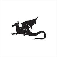 illustration d & # 39; icône de vecteur de dragon