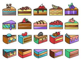 main tiré dessert gâteau clipart illustration vecteur