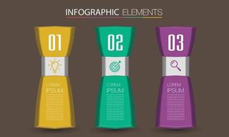 infographie de bannière de modèle de zone de texte moderne vecteur