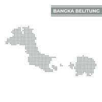 à pois carte de Bangka belitung est une Province de Indonésie vecteur