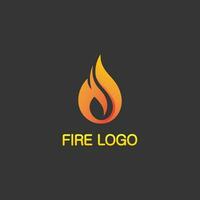 logo et icône de feu, énergie de conception d'illustration de flamme de vecteur d'élément enflammé chaud, chaud, avertissement, signe de cuisson, logo, icône, lumière, chaleur de puissance