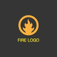 logo et icône de feu, énergie de conception d'illustration de flamme de vecteur d'élément enflammé chaud, chaud, avertissement, signe de cuisson, logo, icône, lumière, chaleur de puissance