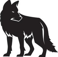 une Loup vecteur silhouette illustration.