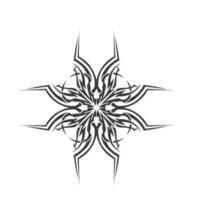 conception d'art vectoriel de tatouage de motif tribal, manchon abstrait tribal de tatouage, conception d'art de croquis isolée sur fond blanc, logo simple.