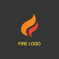 logo et icône de feu, énergie de conception d'illustration de flamme de vecteur d'élément enflammé chaud, chaud, avertissement, signe de cuisson, logo, icône, lumière, chaleur de puissance