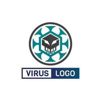 virus corona virus vecteur et logo de conception de masque vecteur viral et symbole d'icône de conception