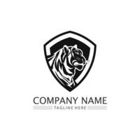 tigre logo et mascotte design animal vector illustration