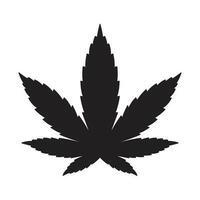 marijuana vecteur cannabis feuille cannabis logo icône graphique illustration