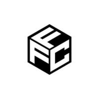 création de logo de lettre fcf en illustration. logo vectoriel, dessins de calligraphie pour logo, affiche, invitation, etc. vecteur