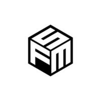 FM lettre logo conception dans illustration. vecteur logo, calligraphie dessins pour logo, affiche, invitation, etc.