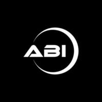abi lettre logo conception dans illustration. vecteur logo, calligraphie dessins pour logo, affiche, invitation, etc.