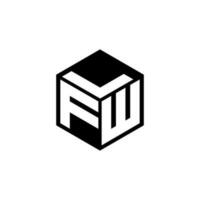 fwl lettre logo conception dans illustration. vecteur logo, calligraphie dessins pour logo, affiche, invitation, etc.