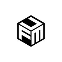 fmu lettre logo conception dans illustration. vecteur logo, calligraphie dessins pour logo, affiche, invitation, etc.