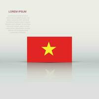 vietnam drapeau icône dans plat style. nationale signe vecteur illustration. politique affaires concept.