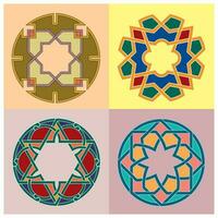 décoratif arabesques plein de formes et couleurs pour mur décor et Accueil décoration vecteur