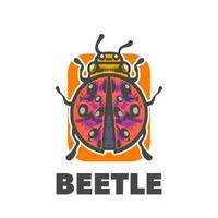 scarabée illustration logo vecteur