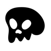 godiller vecteur icône ensemble. squelette illustration symbole collection. Halloween signe ou logo