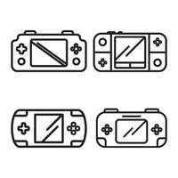 icône de la console de jeu vecteur