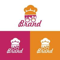 gâteau et boulangerie logo vecteur